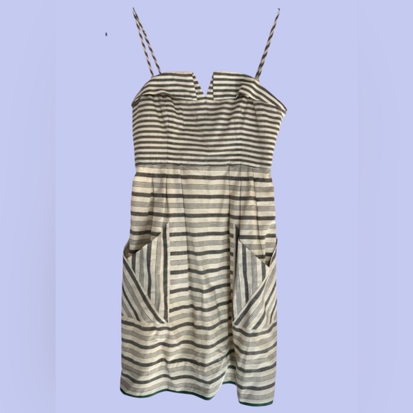 Anthropologie Maeve Changing Stripes Strapless Dress, Size 4, EUC - Picture 4 of 13